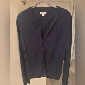 Brooks Brothers Navy Twin Set (cardigan and short sleeve set )